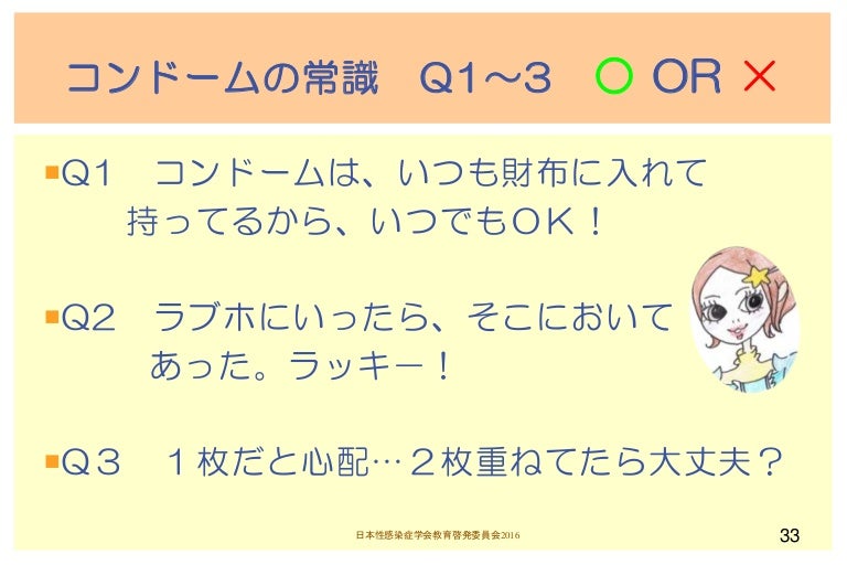 S10 コンドームの常識