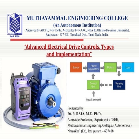 Advanced Electrical Drive Controls, Types   and Implementation”