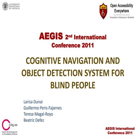 30 31 cognitive navigation and object detection system for blind people