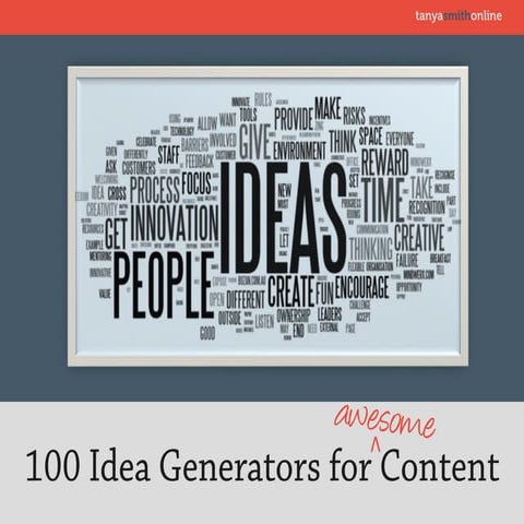 30 Idea Generators for Awesome Content