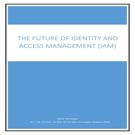 The future of Identity Access Management | Sysfore