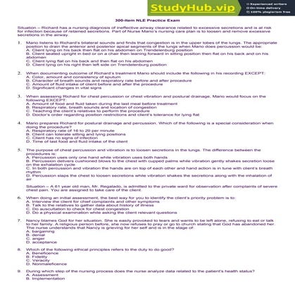 300-Item NLE Practice Exam