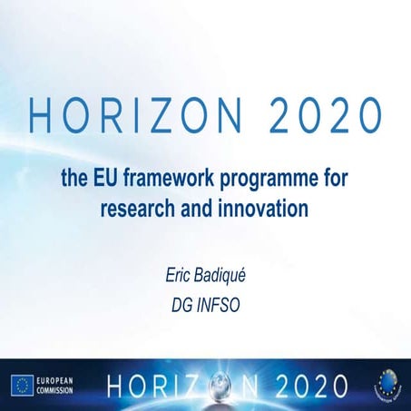 Europe 2014-2020: programme de recherche & innovation Horizon 2020