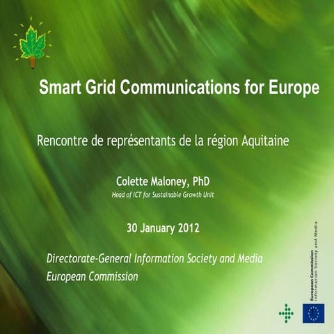 Europe 2014-2020: smart grid (réseaux intelligents)