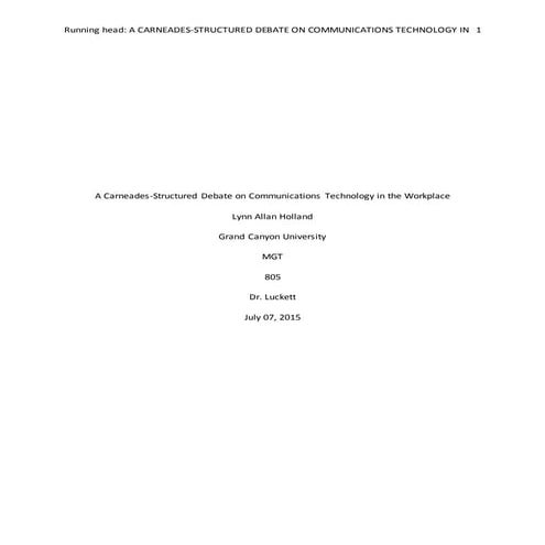 ACarneadesStructuredDebateonTechnologyintheWorkplace