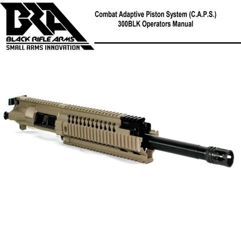 300BLK .CA.P.S. OPERATORS MANUAL 