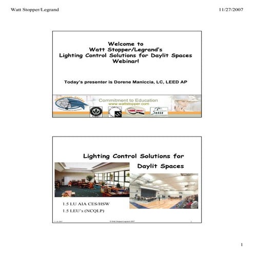 Light Control Solutions for Daylit Spaces