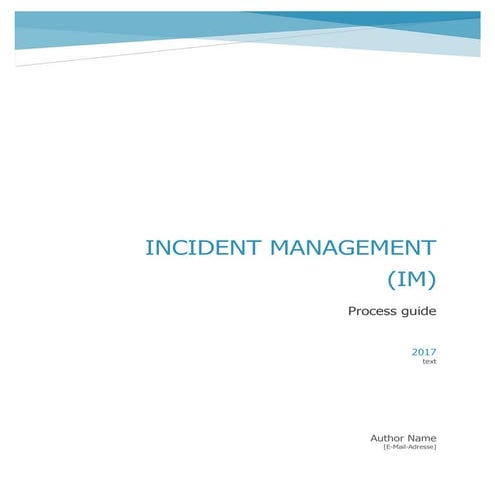 	 ITIL Incident Management Workflow - Process Guide