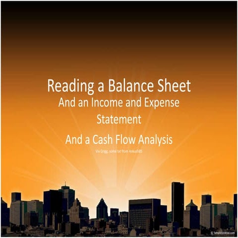 Balance Sheets | PPT