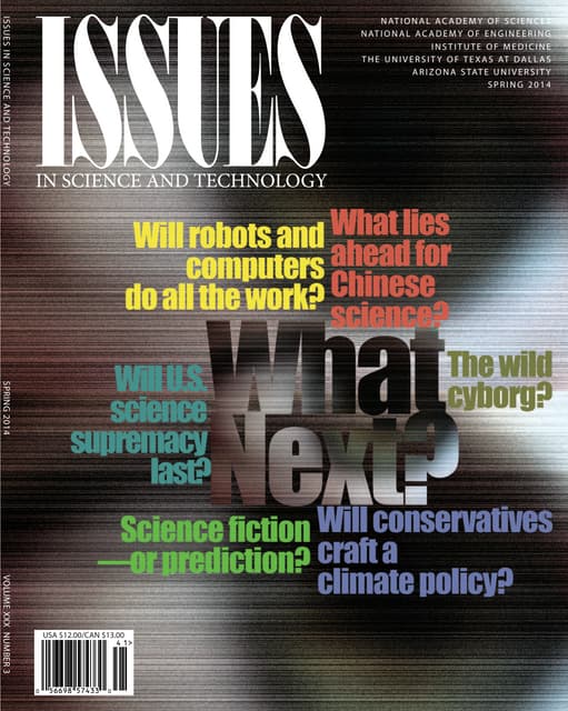 Elliott - Anticipating a Luddite Revival - Issues Spring 2014