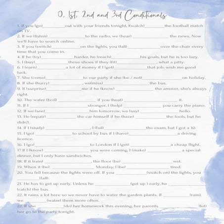 Conditional sentences Conditional sentences Conditional sentences