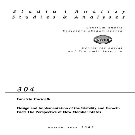 CASE Network Studies and Analyses 304 - Design and Implementation of the Stab...
