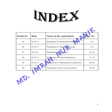 Pharmaceutical Engineering & Technology: (Practical) MANIK