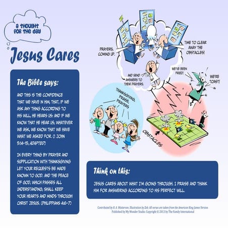 A thought for the day jesus cares