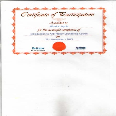 CERTIFICATE OF PARTICIPATION