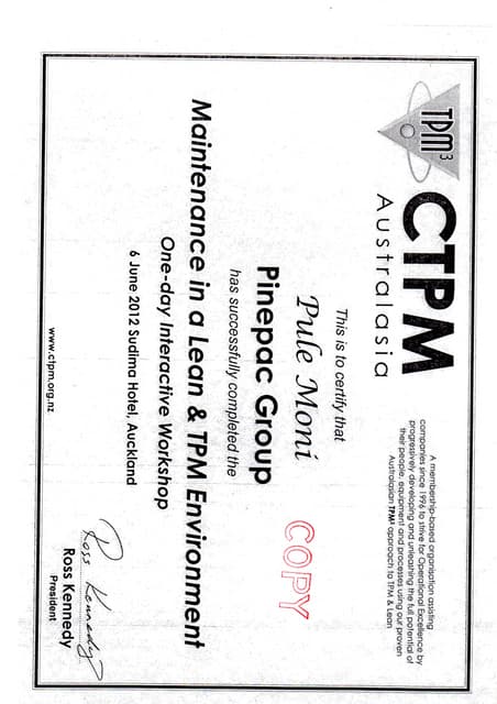 HSNO approved handler Cert | PDF