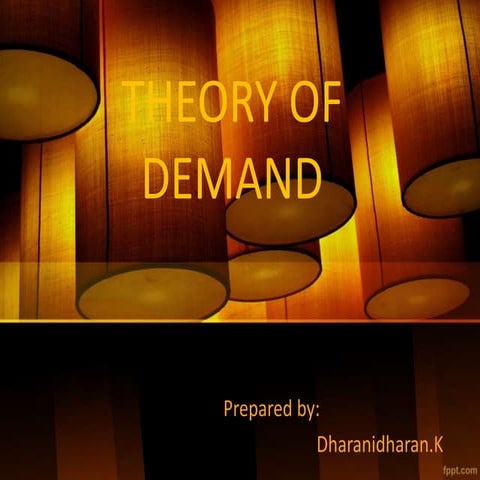 Demand and its Concept of Demand