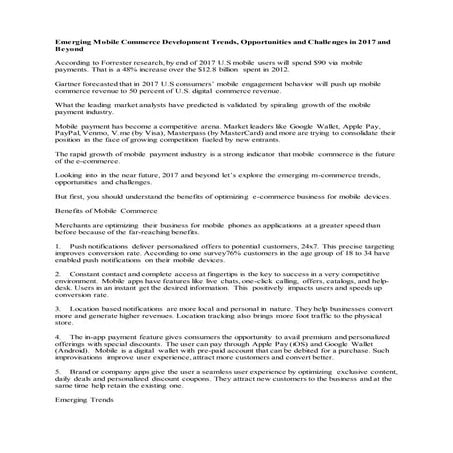 mobile commerce trend in 2017