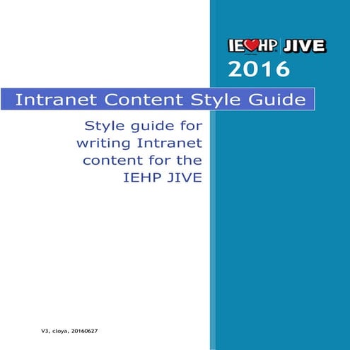 JIVE Content Style Guide-v3