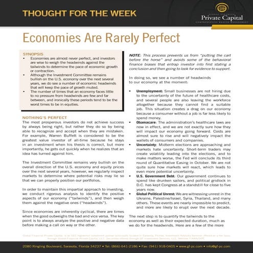 (307)   economies are rarely perfect