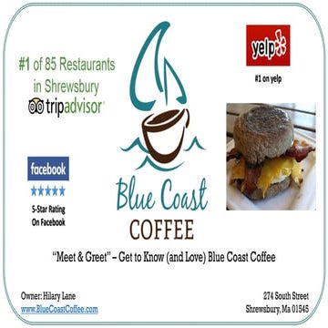 Blue Coast Coffee - Business Summary 8.10.15