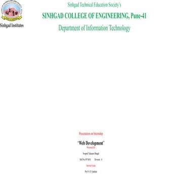 Internship document that is used to do internship it is very important ...
