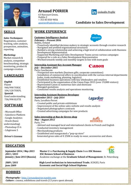 CV anglais | PDF