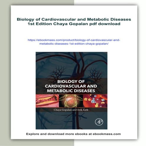 Biology of Cardiovascular and Metabolic Diseases 1st Edition Chaya ...