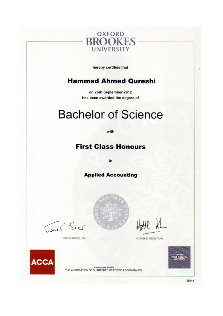 Oxford Brookes University Degree