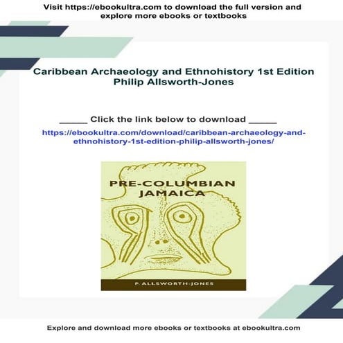 Caribbean Archaeology and Ethnohistory 1st Edition Philip Allsworth ...
