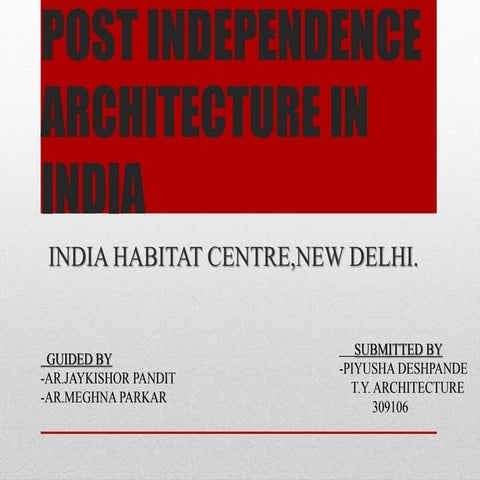 India habitat centre, New Delhi.