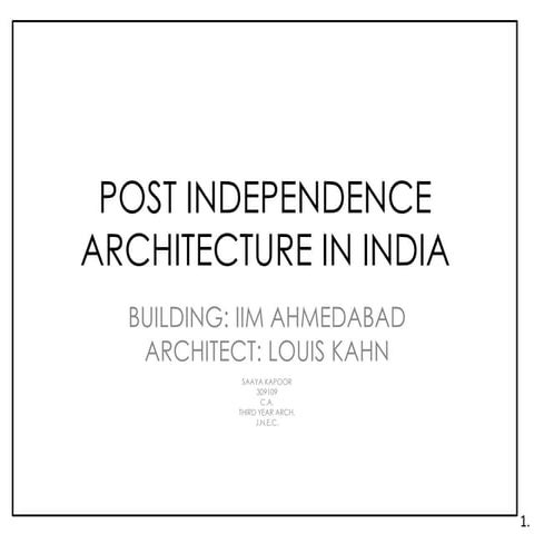 IIM, Ahmedabad.