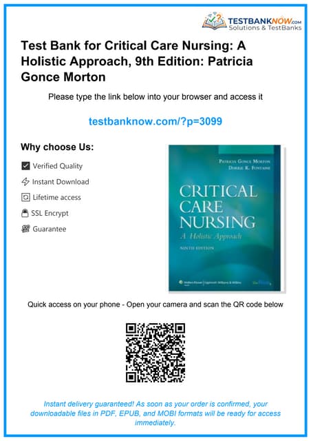 Critical Care Nursing A Holistic Approach, Eleventh Edition