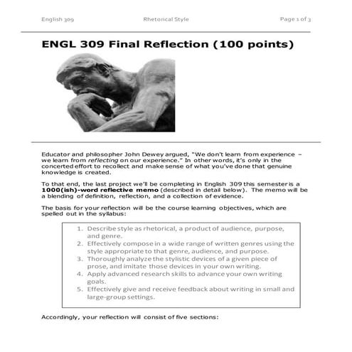 ENGL 309 FA19 F2F Final Reflection
