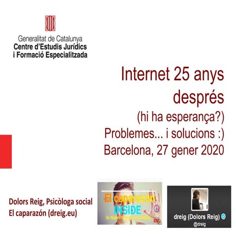 30 anys Internet : Problemes i solucions