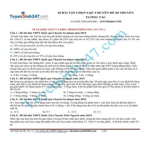 30 bai tap_chon_loc_chuyen_de_di_truyen_tuong_tac_co_loi_giai_chi_tiet