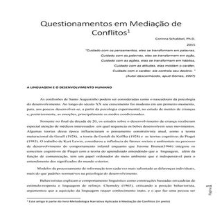 Questionamentos em Mediação de Co...