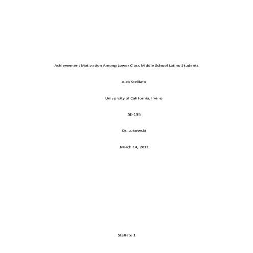 Alex Stellato SE-195 Final Project