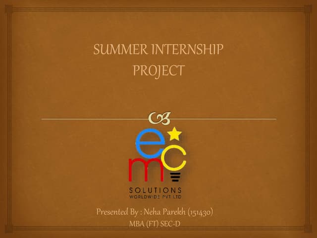 EMC_Final presentation_Neha