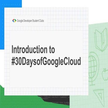 30 days of google cloud