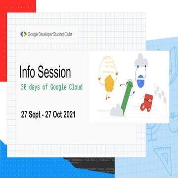 Info Session: 30 days of Google Cloud 2021 | GDSC IIITA