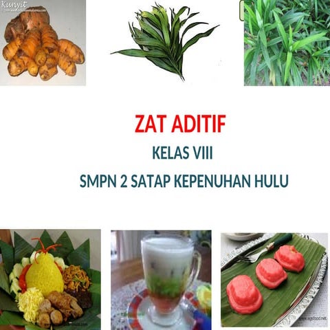 ZAT ADITIF KELAS 8.ppt Kelas 8 SMP Kurikulum Merdeka