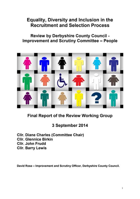 2014 - Review of equality diversity...