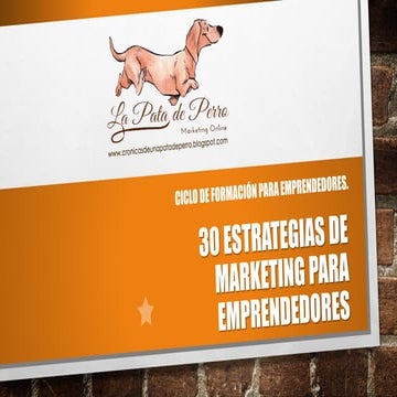 30 estrategias de marketing para Emprendedores.
