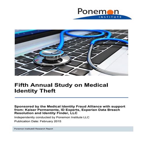 Fifth Annual Study on Medical Identity Theft