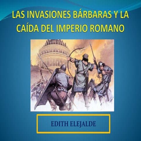 LA CAIDA DEL IMPERIO ROMANO