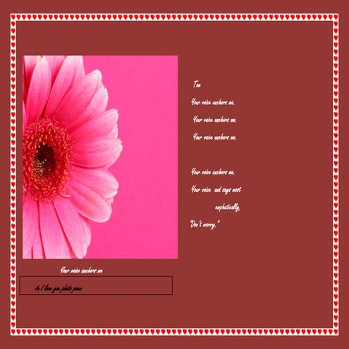 30  maroon  love cards