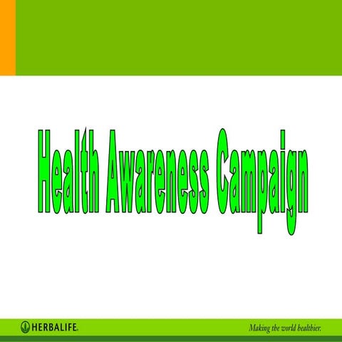 30 min health awareness campaign nbc healthy life wellness hub | PPT