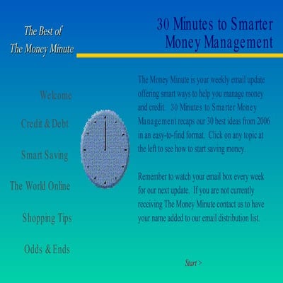 30 Minutes To Smarter Money