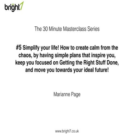 Time Management - Anthony Robbins - Rapid Planning Method | PDF